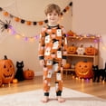 thumbnail image 2 of Nwiuh Pajamas Set 2 Piece Long Sleeve Top with Pants Soft Pjs Set Cute Sleepwear(Orange,7-8 Years), 2 of 9