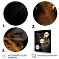 thumbnail image 3 of Designart "Fierce gracefulness Tiger Portrait" Animals Wall Art Print, 3 of 5