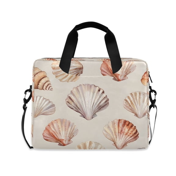 FORMRS 16" Laptop Bag Carrying Sleeve Case with Handle Travel Shoulder Briefcase, Purple Seashell