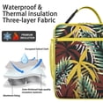 thumbnail image 4 of Aloha Tropical Plant Insulated Lunch Bag – Hawaiian Tropical Leaf Palm Leaf Hawaiian Floral Jungle Leaves Colorful Exotic Beach Vacation Palm Inspired Leafy Summer Vibrant Retro Botanical Tote, 4 of 6