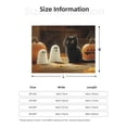 thumbnail image 2 of Halloween Decorations Throw Blanket for Couch, Halloween Cute Black Cat Ghost A Halloween Blanket Fuzzy Throw Blanket, Halloween Decor Cuteness Plush Flannel Blanket & Throws, 2 of 7