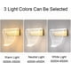 thumbnail image 4 of Modern Curved Leaf Wall Lights, Indoor LED Wall Lamp, 8W Hardwired Acrylic Wall Light for Bedroom, Living Room, Hallway, 3 Color Modes, 4 of 5