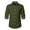 Army Green, variant on YABCSAZ Mens Oxford Shirt Long Sleeve Button Down Shirts Solid Color Regular Fit Shirt Tops Dress Shirts with Pocket
