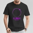 thumbnail image 2 of America Totality 4.08.24 Total Solar Eclipse Illinois 2024 T-Shirt – Celestial Event Graphic Tee for Men Women Kids, Featuring Illinois Path of Totality Design, Perfect Souvenir , Size M, Color Black, 2 of 4