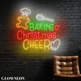 thumbnail image 2 of Glowneon Baking Christmas Cheer Led Sign, Bakery Shop Christmas Decor, 2 of 5