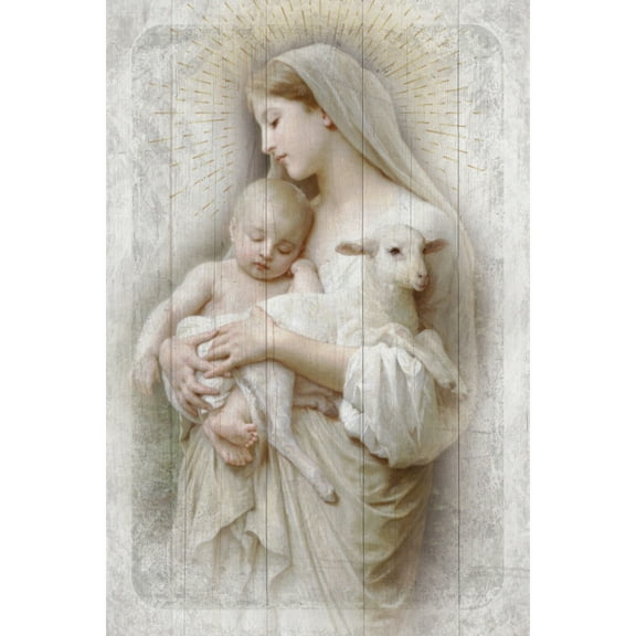 Dexsa L'innocence Symbols of Faith Inspirational Wood Plaque 6 inches x 9 inches