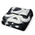 thumbnail image 2 of Ghost-Face Throw Blanket,Horror Movie Flannel Blanket for Kids Couch Bed 60" x 80", 2 of 7