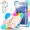 Colorful Blue, variant on Armor Case for Samsung Galaxy Tab A9 SM-X110 SM-X115 SM-X117 8.7 inch A9 Plus SM-X210 SM-X216B SM-X218U 11 inch Stand Cover Capa (Black-Orange,A9 Plus SM-X210 X216)