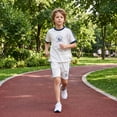 thumbnail image 2 of Boys 2-Piece Short Set Nautical Graphic Raglan T-Shirt and Athletic Shorts Outfit for Boys, White, Sizes 4-5 Years Old, 2 of 6