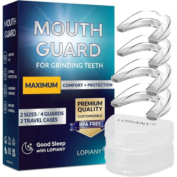Mouth Guard for Night Teeth Grinding & Clenching, 2 Sizes