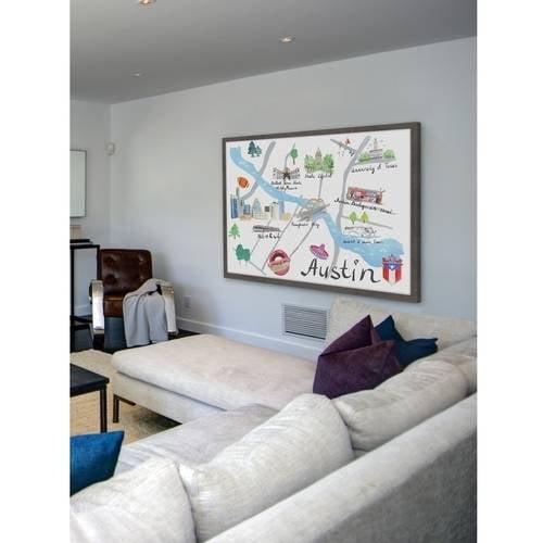 "Lively Austin" Framed Painting Print