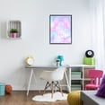 thumbnail image 2 of Girls Can Game Too Pastel Phrase Art for Kids Graphic Art Black Framed Art Print Wall Art, 2 of 7