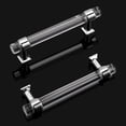 thumbnail image 2 of knobelite 30 Pack Zinc Alloy with Clear Acrylic Cabinet Handles 4 Inch Hole Center Drawer Pulls Modern Polished Chrome Cabinet Pulls for Kirtchen and Bathroom Cabinets, 2 of 5