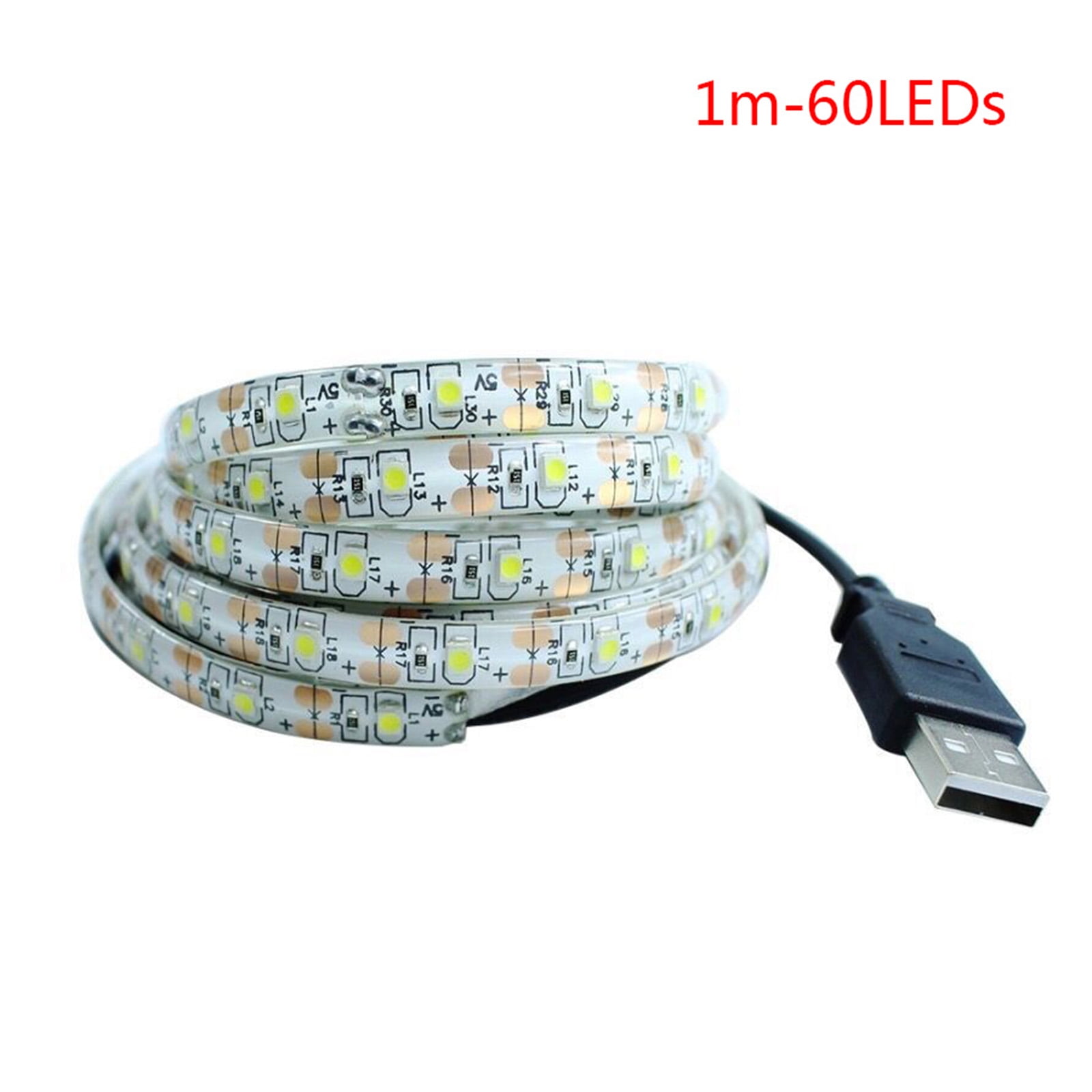 USB LED Strip Light TV Background Lighting 1 Metre DIY Flexible LED Light Desktop Screen