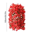 thumbnail image 3 of 100cm Artificial Bougainvillea Hanging Flowers with Fuller Blooms, Realistic Nylon Vines for Porch Balcony & Outdoor Decor, 1PC Set in Multiple Colors, 3 of 5