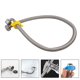 thumbnail image 5 of Stainless Steel Braided Hose Contectors Elbow Hose Toilet Faucet Pipes Plumbing Bathrooms Kitchen Water Heater Inlet Pipe, 5 of 10