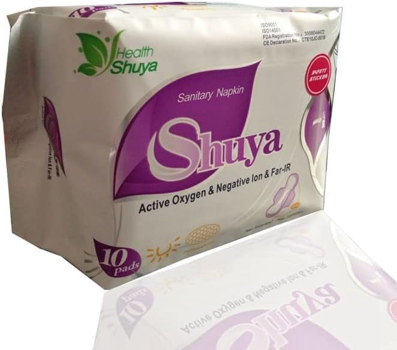 10 Packs Anion Sanitary Pads Daytime use Feminine Hygiene Product Cotton Sanitary Napkin Health Shuya Anion Panty Liner