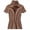 Coffee, variant on Women Turtleneck Shorts Sleeve Tops Highly Stretchy Ribbed Knit Fitted Sweater Tops