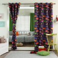 thumbnail image 2 of Quality Home Room Darkening Trucks Print 2 Panel Curtain Set 84" Length, 2 of 5