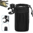 thumbnail image 1 of Portavasos para bicicleta, cochecito, accesorios universales para portavasos para silla de ruedas con bolsillo limpio y cuerda para tirar, color negro, 1 of 4