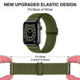 thumbnail image 3 of LEIXIUER 3Pack Stretchy Strap Compatible with Apple Watch Bands 38mm 40mm 41mm 45mm 44mm Ultra 49mm 42mm Women Men, Nylon Loop Braided Wrist Adjustable Wristbands for iWatch Series 9 8 7 SE 6 5 4 3 2, 3 of 14