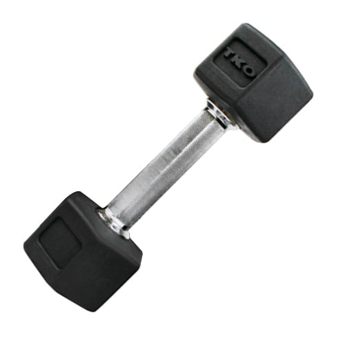 TKO Tri Grip Hex Dumbbell 12 Lbs Rubber Coated Walmart