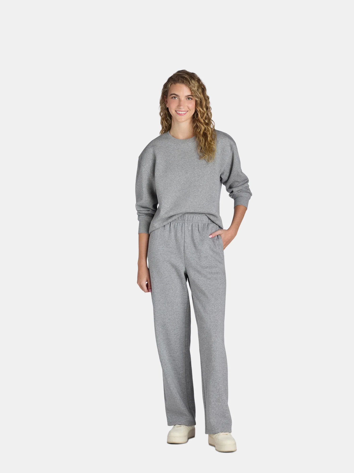Athletic Works Women s Fleece Pants with Pockets Sizes XS XXXL Walmart