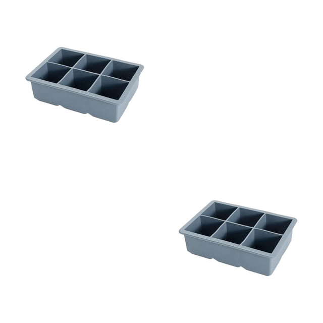 Naiovety Molde para cubitos de hielo, portátil, reutilizable, lavable, Flexible, 6 rejillas, gelatina, pudín, barra de bebidas, máquina para hacer Type1 NO1 Naiovety CBP490734