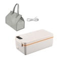 thumbnail image 4 of veasfak Electric Lunch Heater Lunch Box Heated Lunch Box for Adults for Work Office Car white, 4 of 9