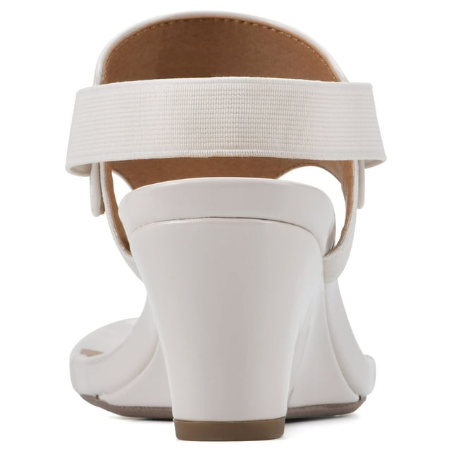 White Mountain Sandale Compensée All Dres pour Femmes