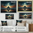thumbnail image 4 of Designart "Geometric Dreams Sky Celestial" Geometric Floater Framed Canvas Art Print, 4 of 7