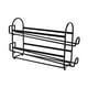 thumbnail image 3 of Organizador de refrigerador con soporte para huevos, contenedor deslizable, bandeja para huevos frescos, multicapa negro de 2 capas, 3 of 9