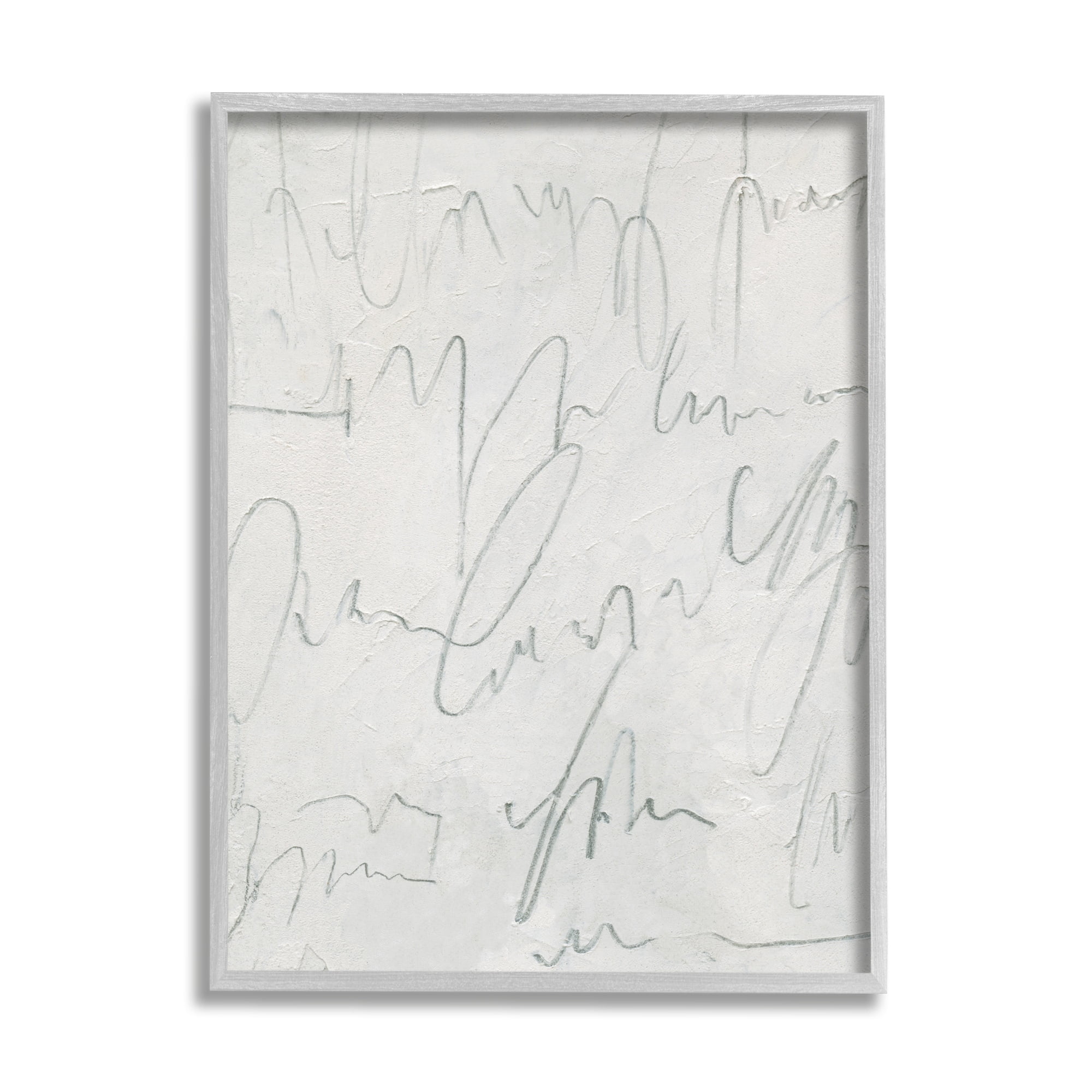 Stupell Industries Messy Script on Distressed Surface Modern Abstract Composition, 24 x 30,Design by Emma Caroline