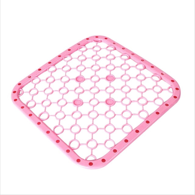 Kitchen Sink Divider Protector Mat Heat Insulation Table Mat (Pink)