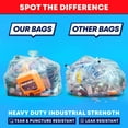thumbnail image 3 of Bolsas de basura Tasker, de 95 a 96 galones, extra grandes, resistentes, transparentes, 3 of 9