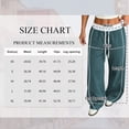thumbnail image 3 of Women's Wide Leg Track Pants with Pockets, High Waisted Drawstring Sweatpants, Side Stripe Casual Lounge Workout Pants, 3 of 8