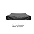 thumbnail image 3 of Tineasur 1Pcs Couverture de Bac à Sable Imperméable Noire pour Usage Extérieur 59x59 Po, 3 of 8