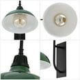 thumbnail image 5 of JONATHAN Y Stanley 12.25" 1-Light Farmhouse Industrial Indoor/Outdoor Iron LED Gooseneck Arm Outdoor Sconce, Green, 5 of 7