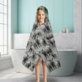 thumbnail image 6 of Gray Highland Cow Group Pattern Hooded Bath Towel，50"x30" for Ages 3 To 12 Kids, Quick Dry Lightweight Soft Microfiber Hood Beach Towel Cover Up for Kids, 6 of 7