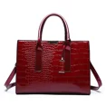 thumbnail image 3 of 3 juegos de bolsos de mano vintage de piel de cocodrilo con diseño de cocodrilo, bolsos de mano de lujo, bolsos de hombro de gran capacidad de diseñador de marca, 3 of 5