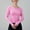 Pink, variant on Aobny Brown Women's Tshirt Basic Slim Shirt Crew Neck Long Sleeve Fitted Tees For Women,L
