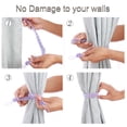 thumbnail image 5 of 4pcs Curtain Tieback 23" Holdback Decorative Rope Curtain Holders, Purple, 5 of 7