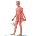 thumbnail image 3 of IDOPIP Modest Swimsuits for Girls Kids Muslim Swimsuits Islamic Full Cover Long Sleeve Top Pants Swim Hijab Cap, 3 of 7