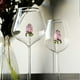 thumbnail image 3 of 3D Rose Goblet Glasses Elegant Champagne Flutes Wedding Wine Glasses with Floating Rose for Parties & Romantic Dinners, 3 of 5