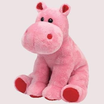 pink stuffed hippo