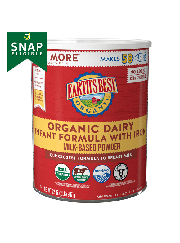 Earth's Best Baby Formula in Baby Formula