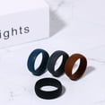 thumbnail image 6 of Avaner Silicone Wedding Ring for Men: 4 Pack 8.5mm Width Breathable Air Grooves Silicone Rubber Wedding Engagement Bands Valentine's Day Gift, Size 10, 6 of 6