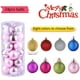 thumbnail image 3 of Bolas de Navidad, 24 Piezas de Adornos navideños de Color Rosa, Bolas de árbol de Navidad Mate, Brillantes y con Purpurina, para Adornos para árboles de Navidad, 3 of 8