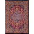 thumbnail image 3 of Hauteloom Inverkeithing Living Room, Bedroom Area Rug - Traditional - Burgundy, Navy, Mustard - 6'7" x 9', 3 of 18
