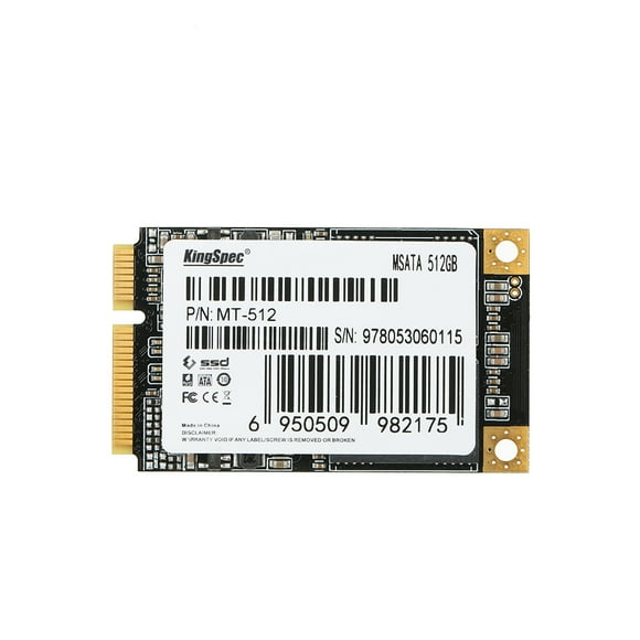 KingSpec MSATA MINI PCI-E 512G Flash Numérique SSD Disques SSD Périphériques de Stockage pour Ordinateur PC de Bureau Ordinateur Portable